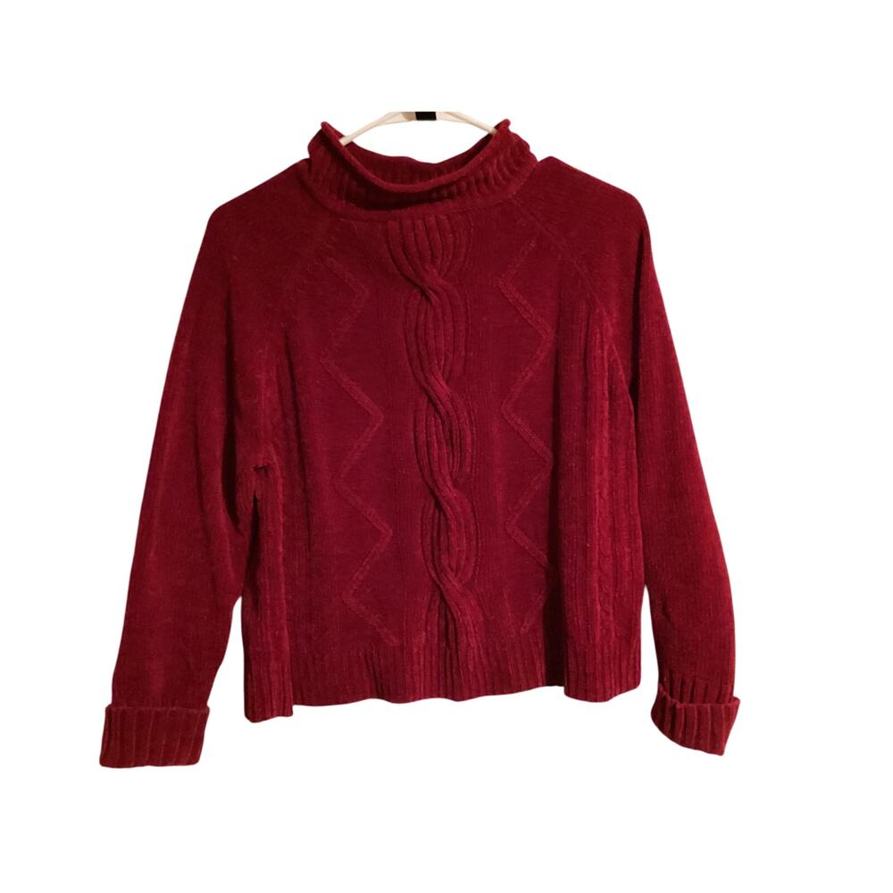 5036 Vintage Designers Studio Originals Pullover Sweater Maroon Petite Medium